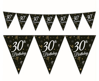 #DEGI Girlanda papierowa Beauty&Charm z flagami "30", 28x270 cm
