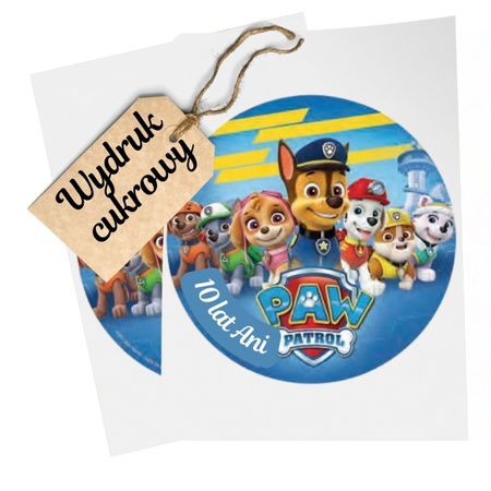 Opłatek na tort PSI PATROL PAW PATROL