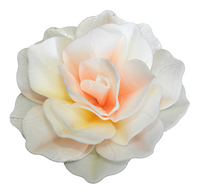 Dekoracja waflowa RÓŻA Pastella CIENIOWANY ŁOSOSIOWY Rose Decor