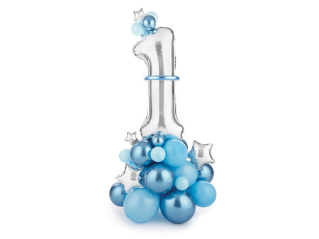 Balon foliowy Zebra, 115x85 cm, mix