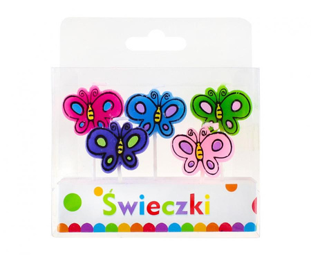 #SU Świeczki pikery "Motylki" KK