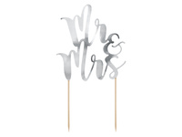 Topper na tort Mr&Mrs, 25,5cm