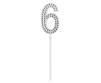 #DETO Piker diamentowy na tort 6, 2,5 x 10, 5 cm