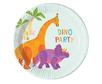 #ZTA Talerzyki papierowe DINO PARTY, 20 cm, 8 szt.