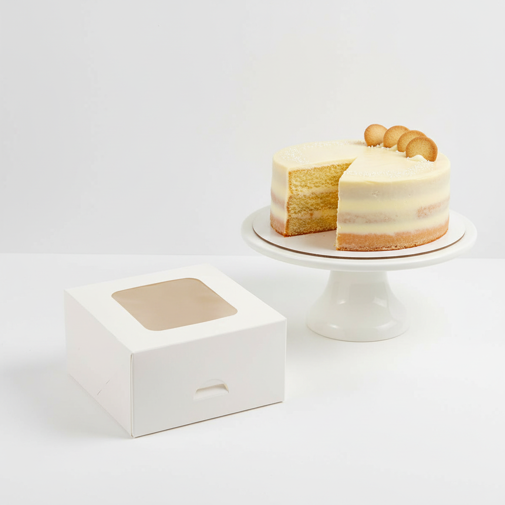 Pudełko na ciasto 35x26x6 cm – rzut techniczny i wymiary