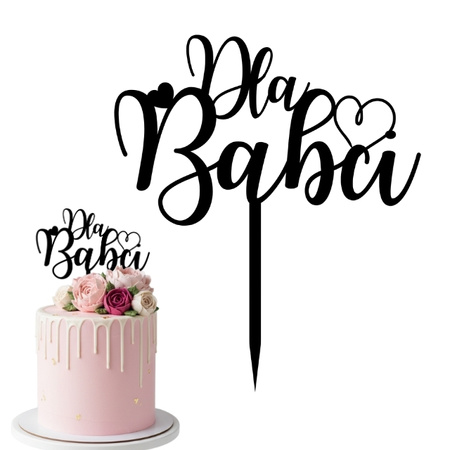 Topper na tort bento cake DLA BABCI DZIEŃ BABCI WZ.I
