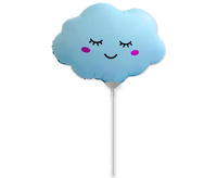 #BFK Balon foliowy 14" FX - Chmurka (matowa Baby Blue)