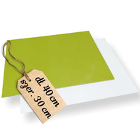 Dwustronny podkład pod tort 40x30 cm BIAŁO - ZIELONY