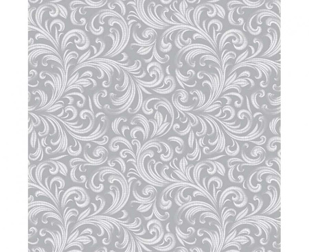 #ZSE Serwetki papierowe Wallpaper Ornament Silver, 33 x 33 cm,  20 szt.
