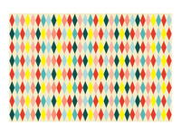 Obrus papierowy Romby, mix, 180 x 120 cm