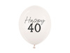 Balony 30 cm, Happy Birthday, Metallic Cold Gold (1 op. / 50 szt.)