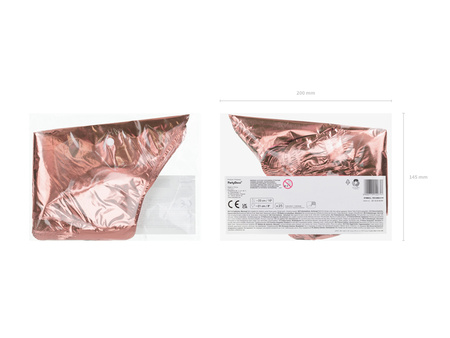 Balony Eco 33 cm, Cyfra '' 2 '', jasny złoty (1 op. / 6 szt.)