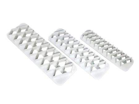Zestaw wykrawaczek geometrycznyych ROMBY DIAMENTY 3 szt.