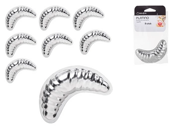 Foremki do pieczenia rogalików PLATINO 8 szt. | KicCake