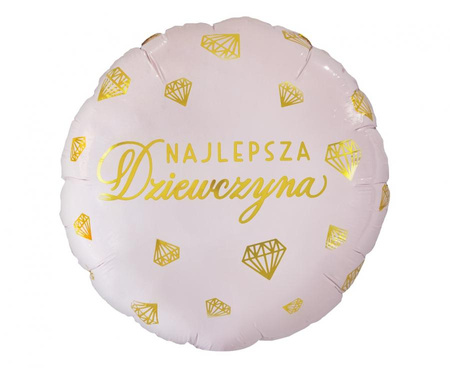 #BFK Balon foliowy Najlepsza Dziewczyna, 18" KK