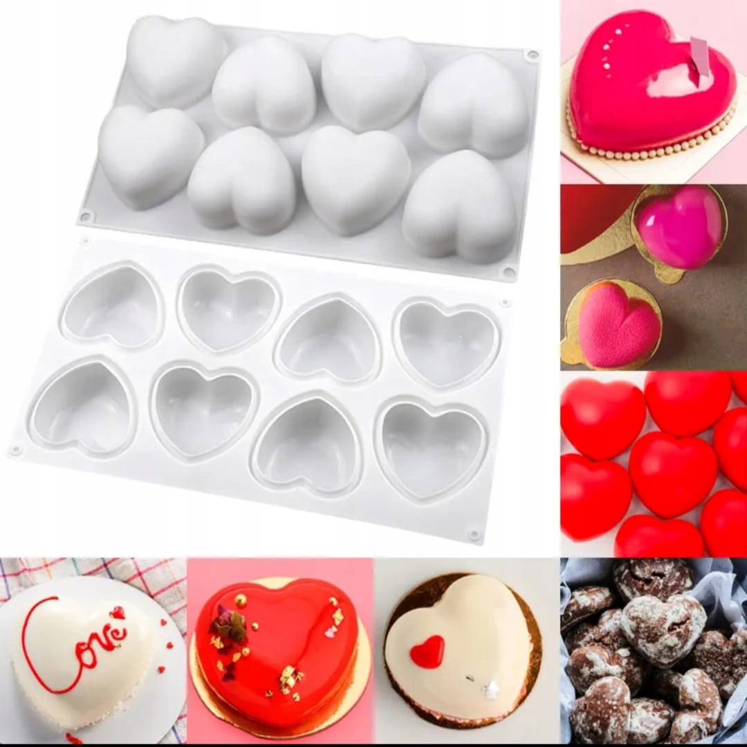 Forma silikonowa SERCA 8 gniazd przygotowana do mycia