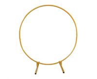 #BAS Stelaż łuk z żelaza, złoty, 200x200cm