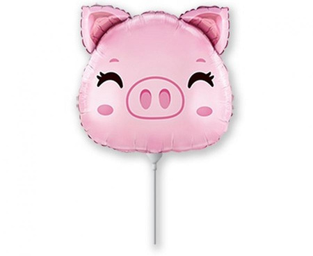#BFK Balon foliowy 14" FX - Świnka (głowa), niepakowany
