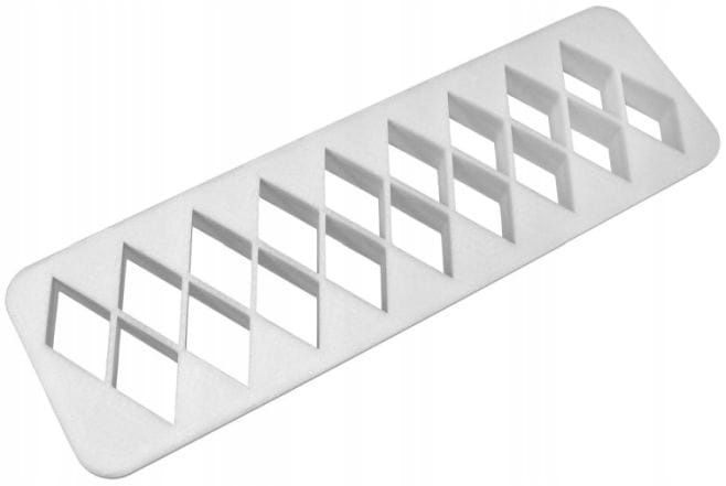 Wykrawaczki do rombów w trzech rozmiarach do masy cukrowej i ciasta