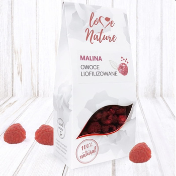 Owoce jadalne liofilizowane MALINA 20g Love Nature
