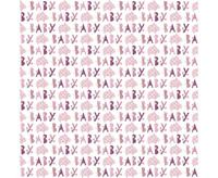 #PAK Papier prezentowy Floral Elephant, różowy, 76 x 152 cm KK