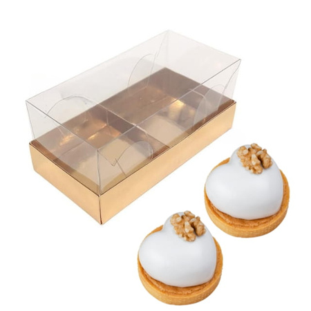 Pudełko na 2 monoporcje 17,5X8,5X7,5 cm ZŁOTE