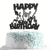 Papierowy topper na tort Happy Birthday MUZYKA ROCK GITARA