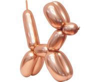 #BL Balony do modelowania Beauty&Charm, platynowe różowo-złote, 50 szt. KK