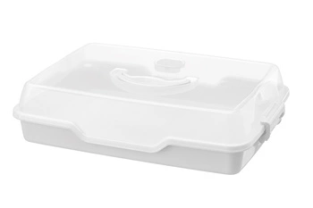 Pojemnik na ciasto COOKIE 34×24×8 cm BIAŁY Galicja