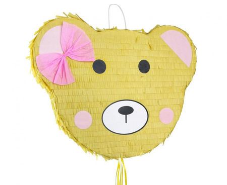 #PI Piniata Miś z kokardką, 45x7x35.5cm