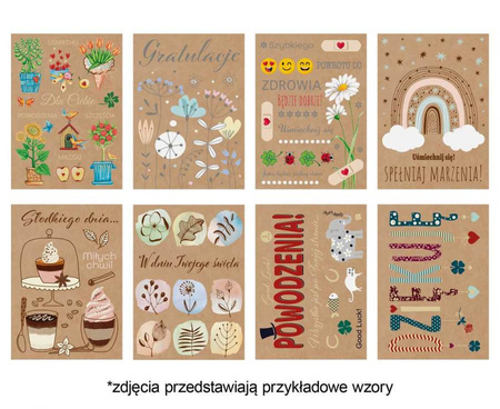 #ZK Laurka Eko Edition B6EKO 127x180 Ogólne zest. 660 Grafika - Kwiaty, Mix, Papier typu kraft