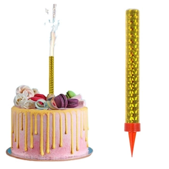 Fontanna na tort, złoty, 12cm