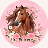 Opłatek na tort KONIE WZ.X