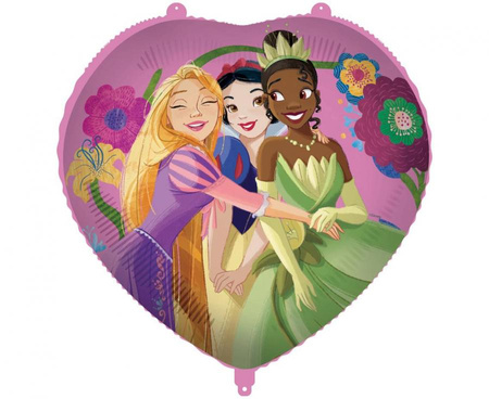 #BFK Balon foliowy Serce Princess Live Your Story Disney, 46 cm, 1 szt.