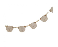 #DEGI Drewniana girlanda Miś, 9,2 cm x 150 cm
