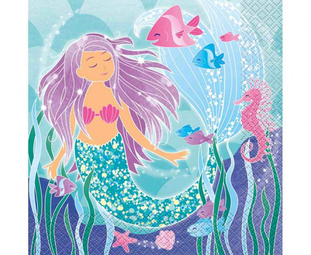 #ZSE Serwetki papierowe "Mermaid" (syrenka), 16 szt.