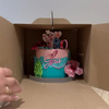 Mocne pudełko na tort 20x20x25 cm z rączką