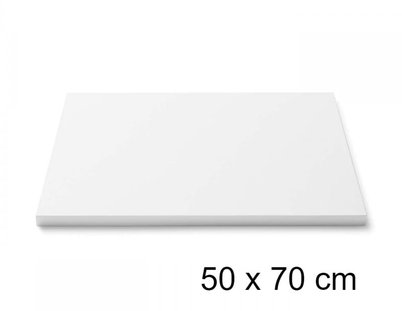 Profesjonalny biały podkład pod tort 50x70 cm wykorzystywany w cukierni