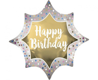 #BFK Balon foliowy XL QL - Bday Satin Bold Burst KK