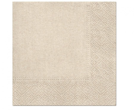 #ZSE Serwetki PAW gładkie jednokolorowe We Care Unicolor (craft) 33x33 cm / 20 szt.