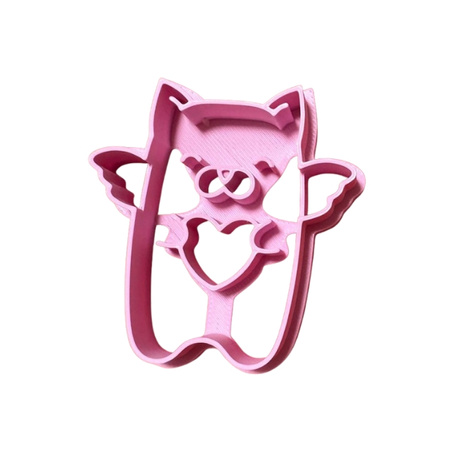 Foremka do tworzenia dekoracji KOTEK Z SERDUSZKIEM WZ.I KicCake