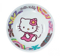 #ZTA Talerzyk BBS z melaminy "Hello Kitty Bamboo" 19,5 cm / 1 szt.