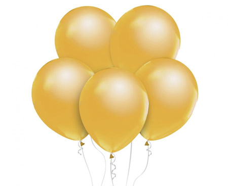 #BL Balony Beauty&Charm, metaliki j. złote 12"/ 10 szt.