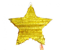 #PI Piniata "Gwiazda", metaliczna, rozm. 45x45x9 cm