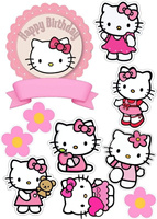 Opłatek na tort HELLO KITTY- WZ. III