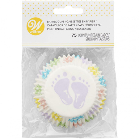 Papilotki na muffinki STÓPKI 75 szt.