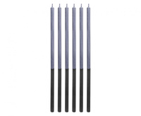 #SU Świeczki urodzinowe Platinum, niebieskie, wys. 14.5 cm, 6 szt.
