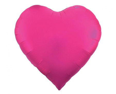 #BFK Balon foliowy Serce, matowy c. różowy, 65"/ 165 cm
