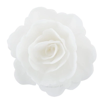 Dekoracja waflowa RÓŻA BIAŁA 5,5 cm Rose Decor