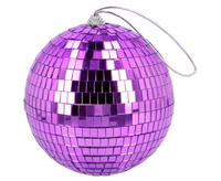 #PPI Kule disco, fioletowa, 15 cm